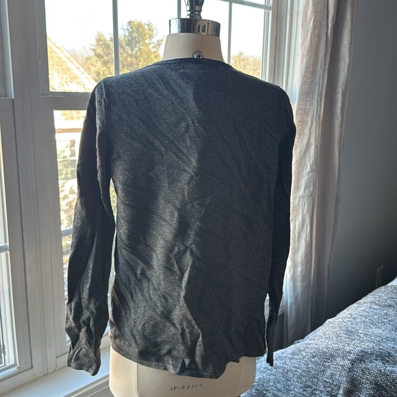 Calvin Klein Cardigan w/leather trim - Picture 4 of 4